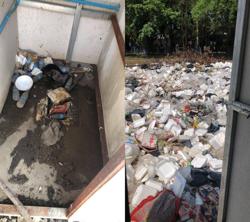 Unsanitary conditions at a Myanmar refugee camp where hundreds of Vietnamese are still taking refuge.